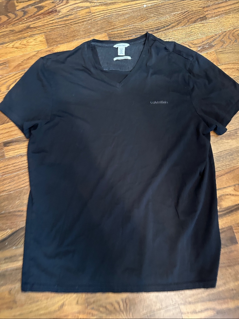 Calvin Klein Men’s Black V-Neck Short Sleeve Tee